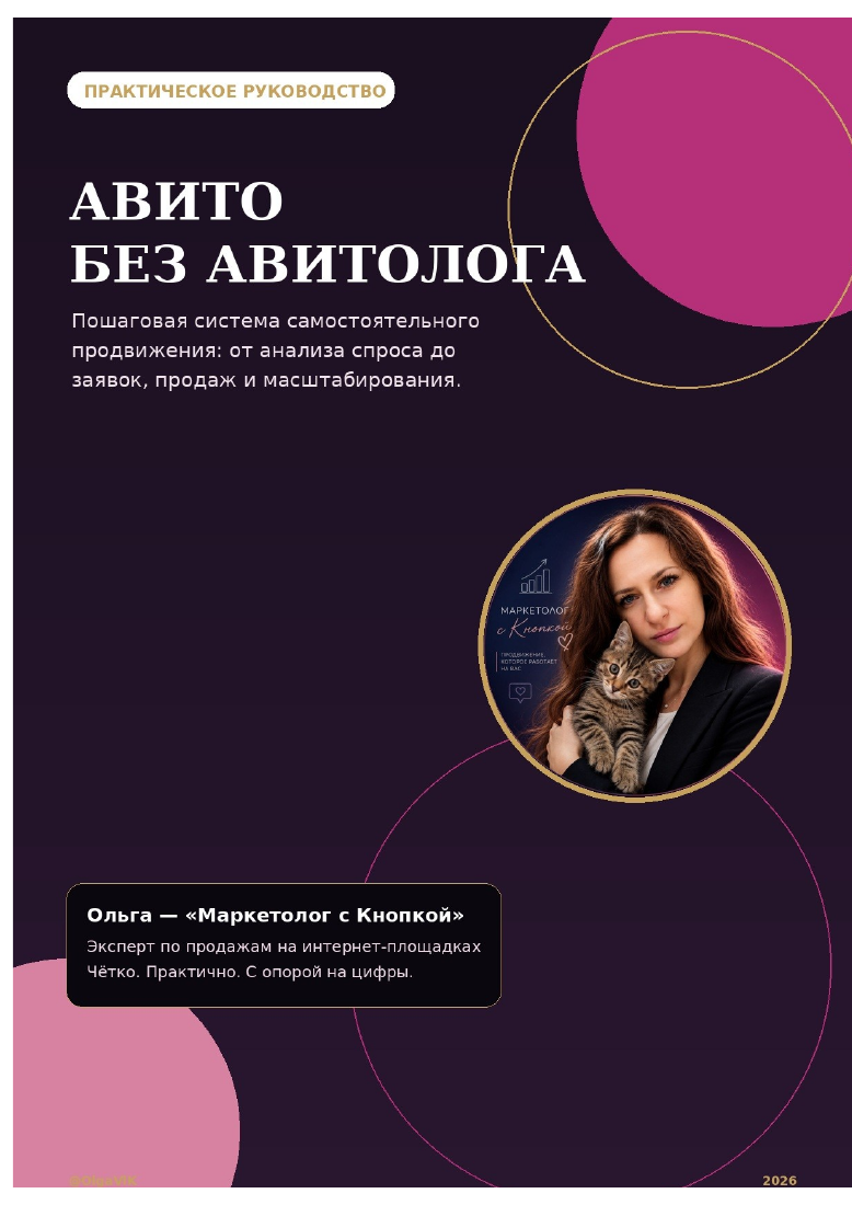 Обложка руководства «Авито без авитолога»